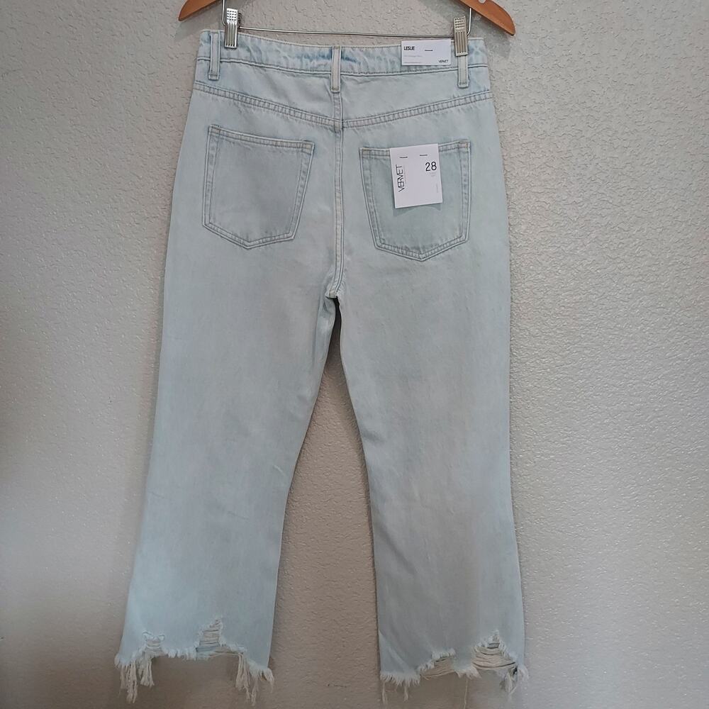 NEW Vervet Light Wash 90's Vintage Flare Jeans Size 28 - Picture 8 of 13